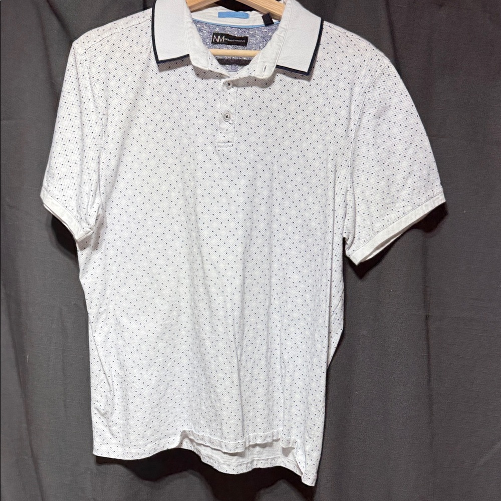 Neiman Marcus White Polo with Black Trim